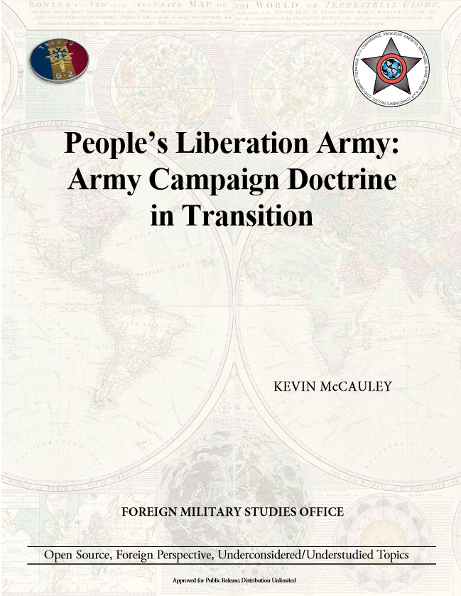People's Liberation Army: Army Campaign Doctrine in Transition (Kevin McCauley)