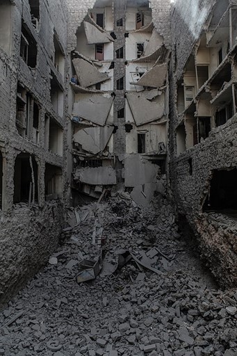 Aleppo in the war (2016).