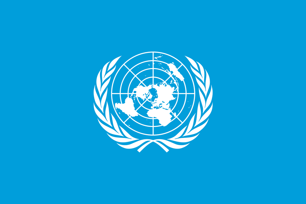 Flag of the United Nations.