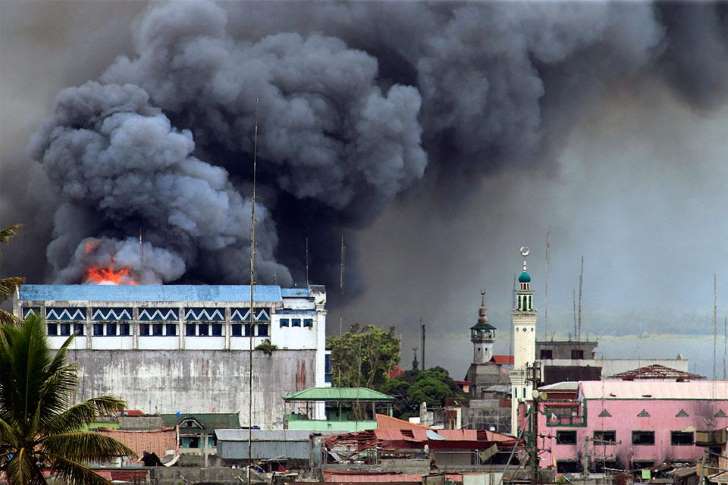 Boming on Marawi City.
