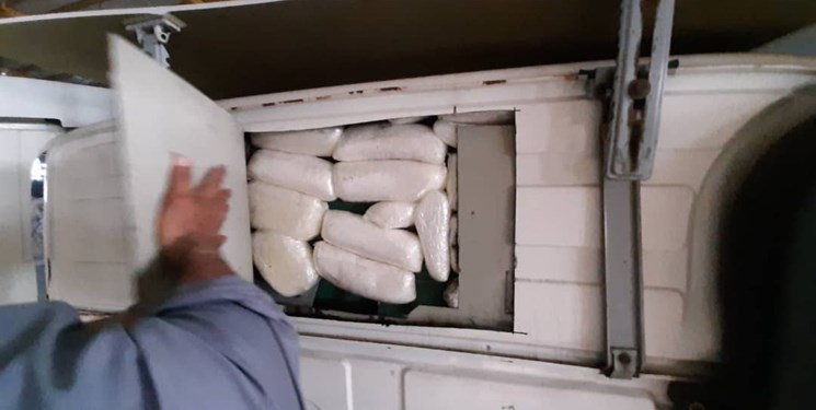 Customs officials discover 500 kilograms of crystal meth in a truck crossing from Afghanistan.