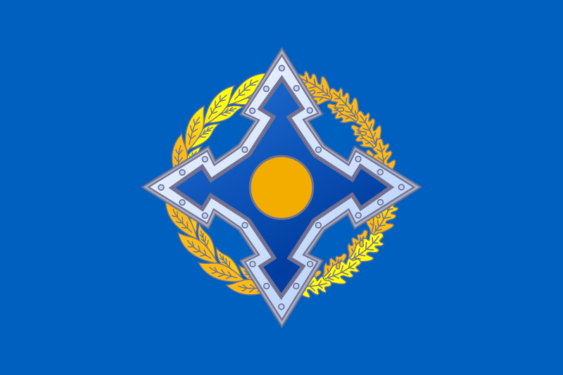 Flag of the Collective Security Treaty Organization.