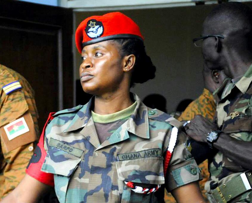 A Ghanaian soldier in 2013. 
