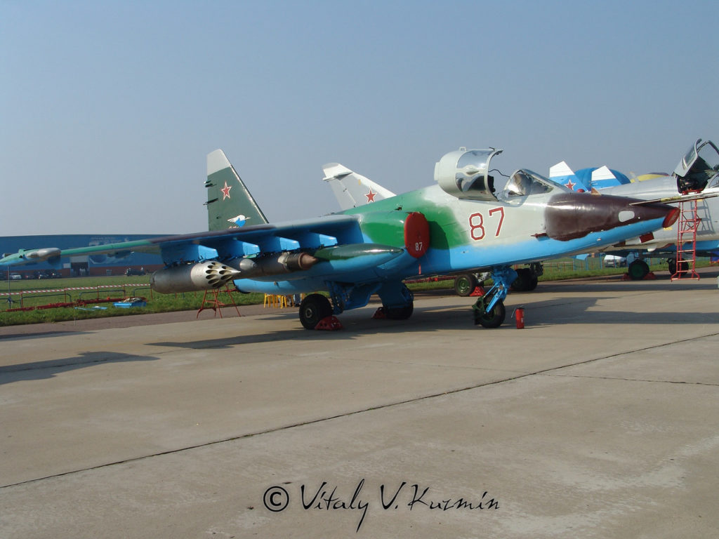 Russian Air Force Su-25 Ground Attack Aircraft.