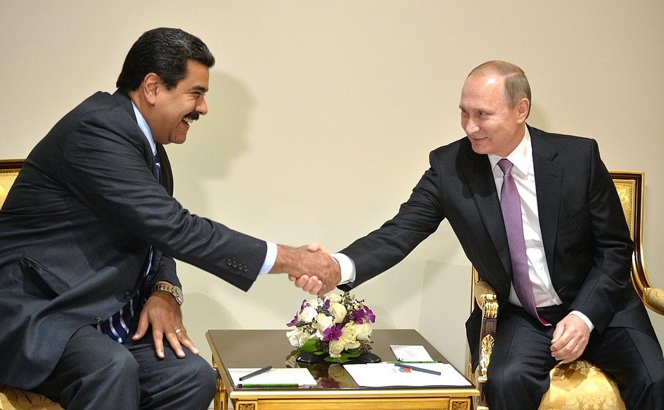 Russian President Vladimir Putin and Venezuela’s Nicolás Maduro.