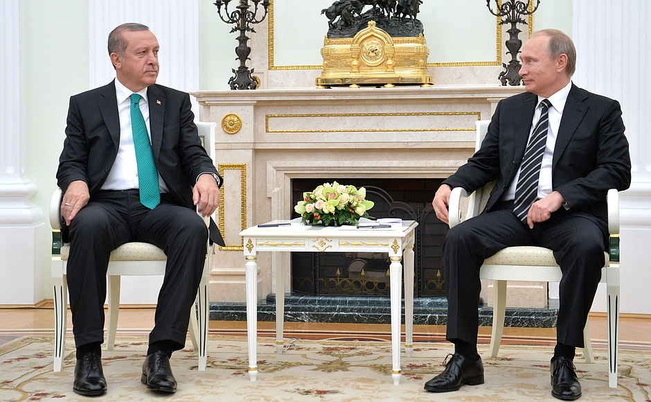Erdoğan and Putin at the Kremlin, 23 September 2015. 