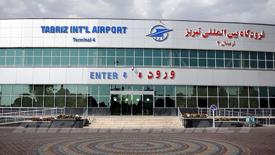 Tabriz International Airport, in northwest Iran.