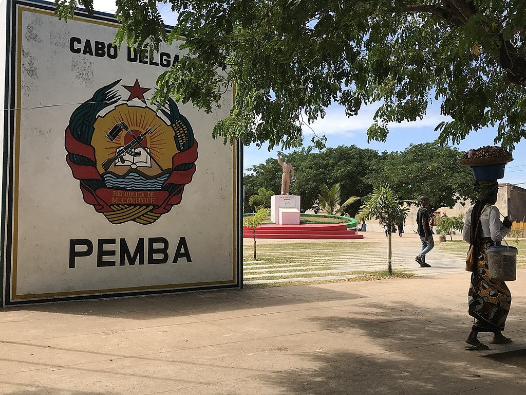 Praça dos Heróis na cidade de Pemba, Cabo Delgado, Mozambique, VOA.