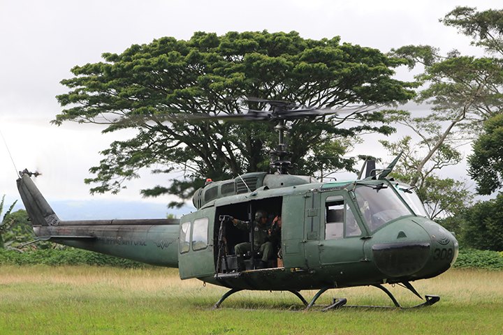 Marawi crisis UH-1H helicopter.