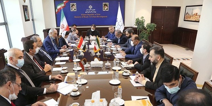 Syrian and Iranian officials meet in Tehran, December 2021.